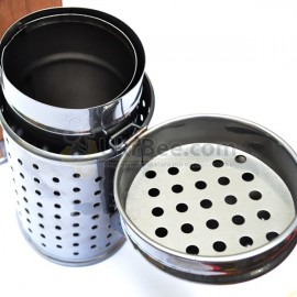 Smoker with protection from burns, 