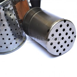 Smoker with protection from burns, 