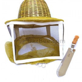 Imker Maske mit Bambus Metall Kappen, 