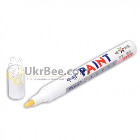 White marker (oil-based), 