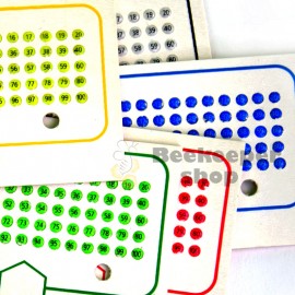 Set of opalistic number labels