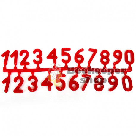 Plastic numbers for hives (1-21), 