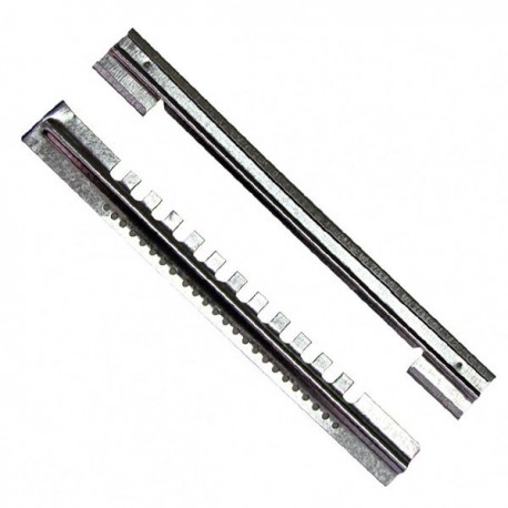 Lower chute of 2 parts, galvanized, 