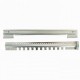 Lower chute of 2 parts, galvanized, 3
