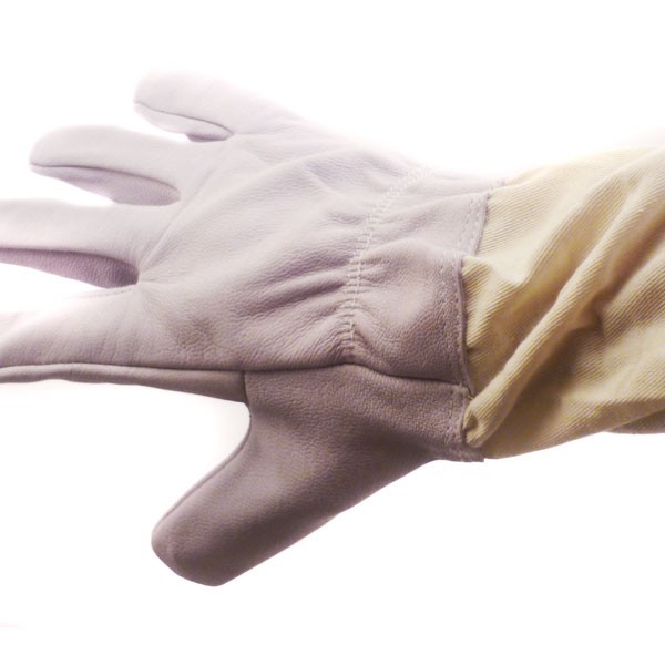 Größe 3XS Bienenhaltung Handschuhe Weiß Leder Bekleidung 