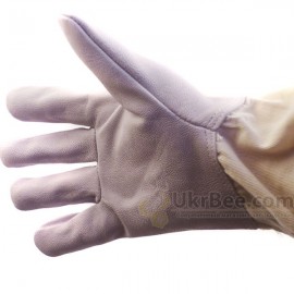 Gloves of the beekeeper (leather + cotton)