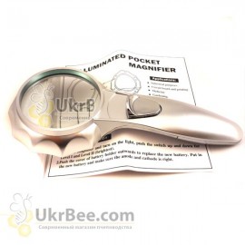 Loupe beekeeping manual with LED backlight (X6.0), 