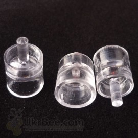 Bowls for the withdrawal of queens with a peg, 10 pcs., Czech Republic, 